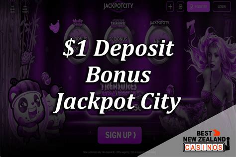 jackpotcity $1 deposit bonus